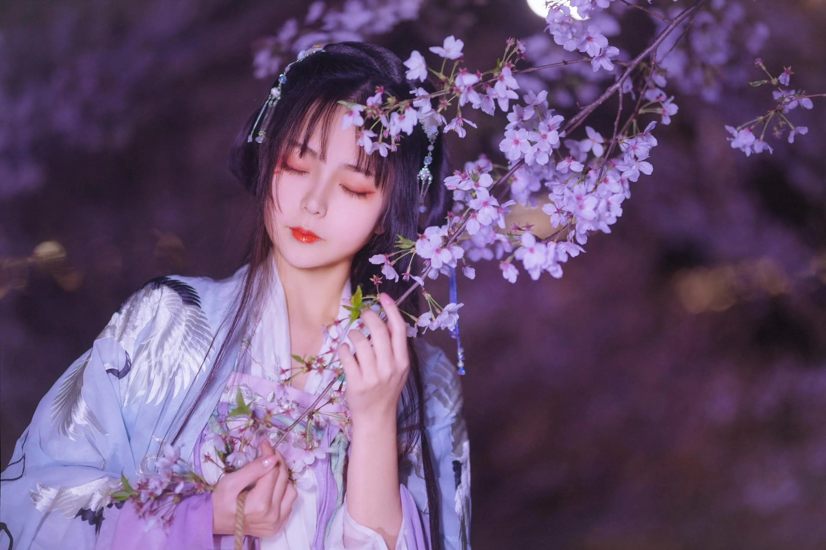 [YITUYU艺图语]2022.08.10 夜樱 阡墨红尘 [20P]插图2